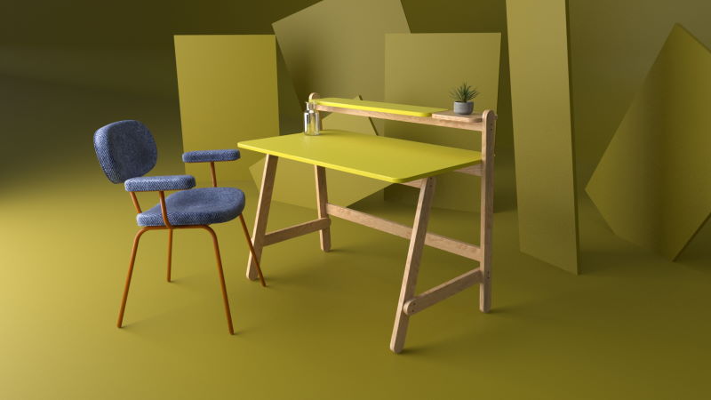 Escritorio Delhi, por Estudio Elemento.