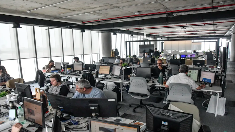 *Sala de redacción de "El Observador". Foto de: Leonardo Carreño 