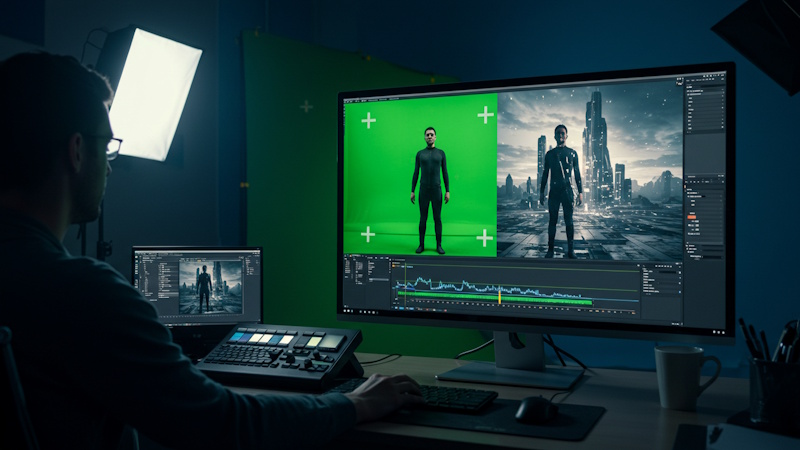 Pantalla verde en postproducción audiovisual