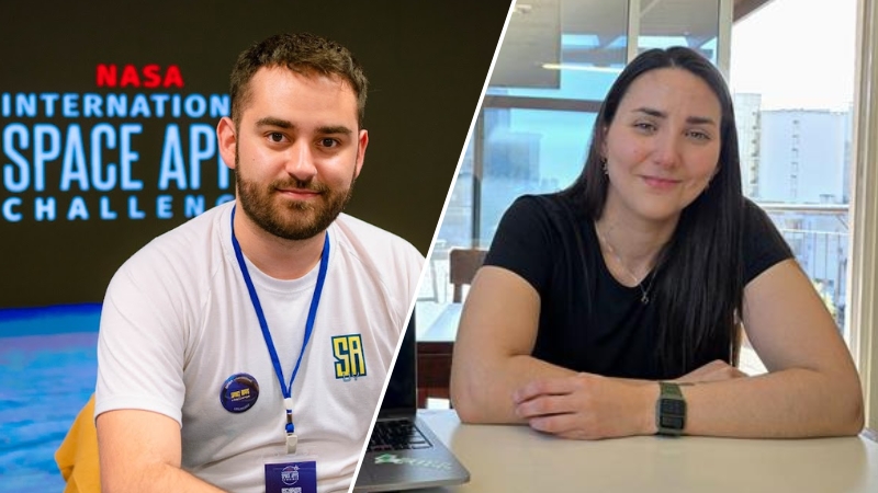 Emilia Lasaga y Francisco Delgado