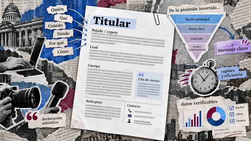 Cómo se estructura un comunicado de prensa