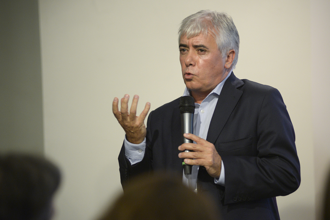 Álvaro Moré en Empezás Mañana. Fotos: Universidad ORT Uruguay.